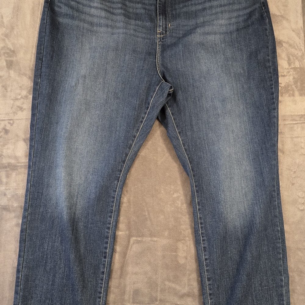 Signature Levi Strauss High Rise Straight Leg Jeans 28W S Blue
